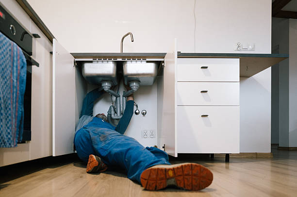 Professional Plumbing technician working in Rialto, CA
